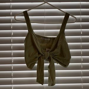 bra top tie shirt